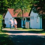Bungalows met fietsers
